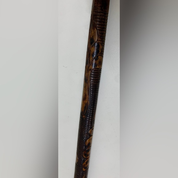 Antique Primitive South/Central American Hand Carved Folk Art Cane Walking Stick - Picture 12 of 16